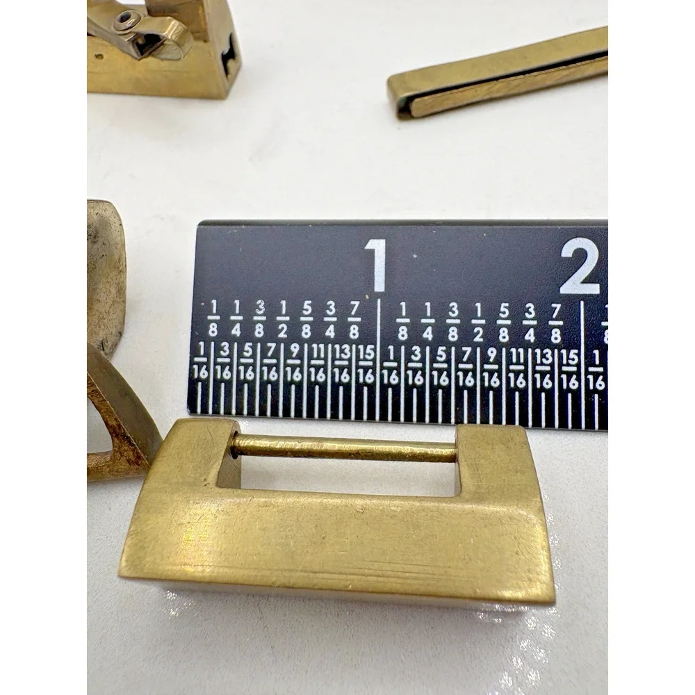 4 Antique Chinese Brass Padlocks 1 Lock w Key Extra Key 3 locks no keys Engraved